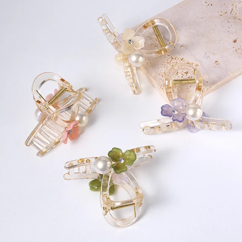 CAROMAY Acrylic Hair Clips Women's-5