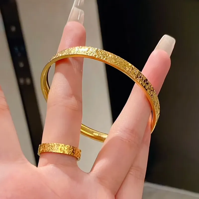CAROMAY Copper Alloy Bangles Women's-3