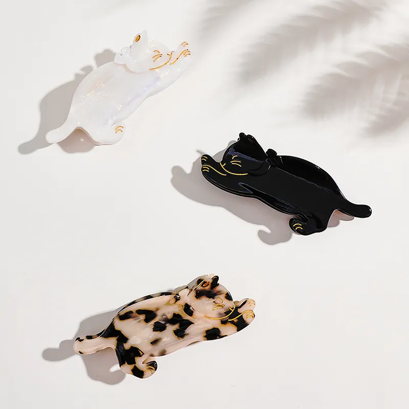 CAROMAY Acetate Plate Hair Clips Women's-3