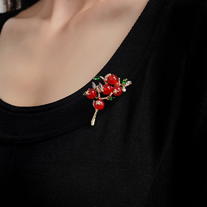 CAROMAY Brooches Women's Champagne Gold-2