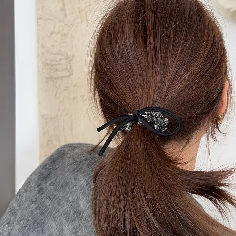 CAROMAY Hair Ties Women's Gray/Burgundy-1