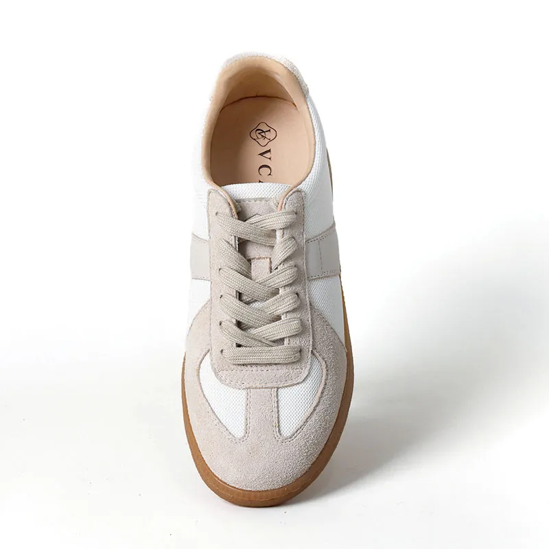 VCA Abrasion Resistant, Breathable, Moisture Wicking, Lightweight Low Top Skateboard Shoes Women's Milk Tea-4