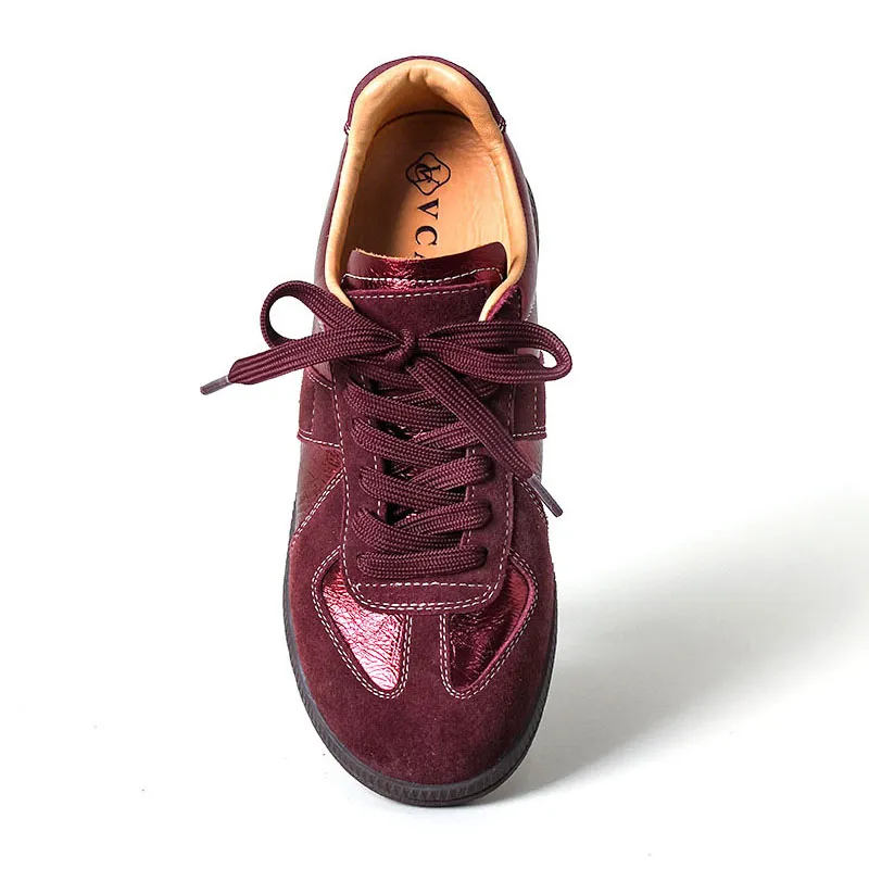 VCA Low Top Skateboard Shoes Women's Burgundy-2