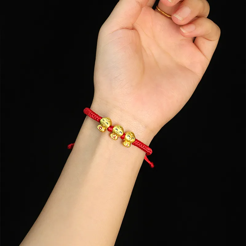 SHEPANEE Hand Braided String Copper Glue Drip Bracelets Unisex-10
