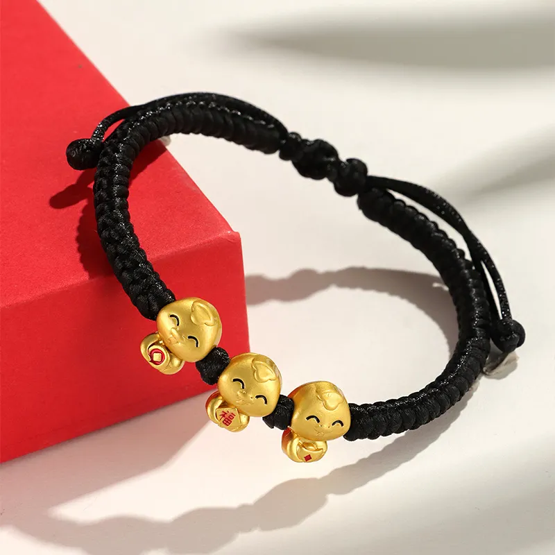 SHEPANEE Hand Braided String Copper Glue Drip Bracelets Unisex-6