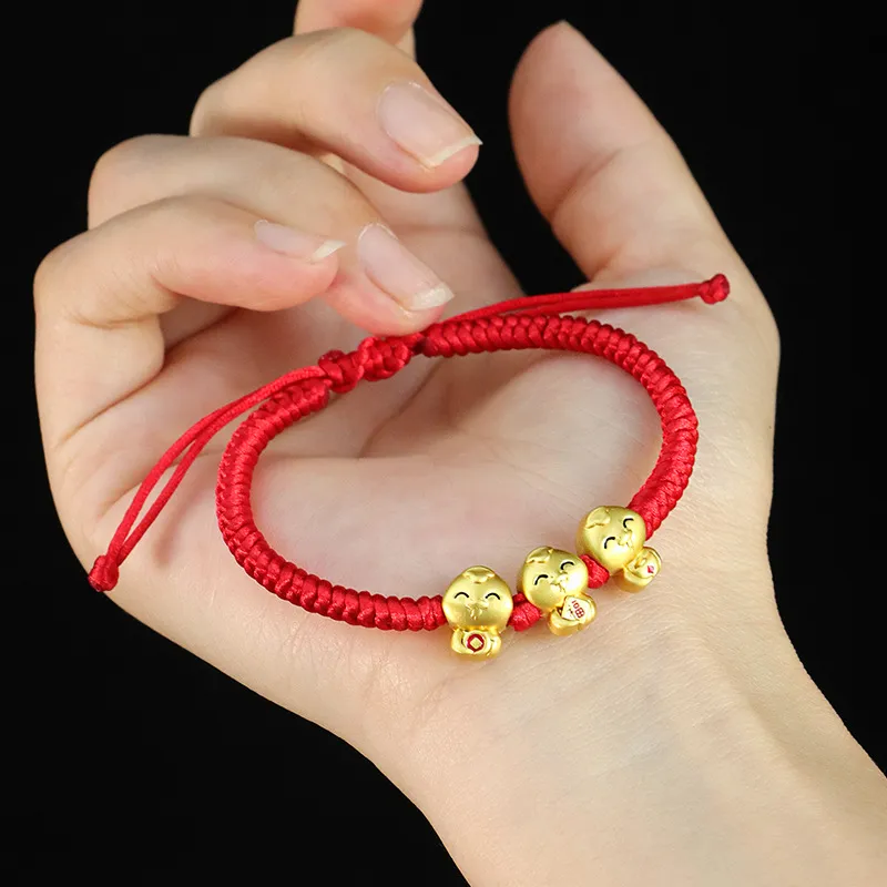 SHEPANEE Hand Braided String Copper Glue Drip Bracelets Unisex-11