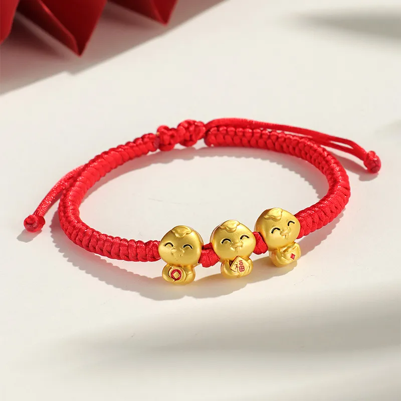 SHEPANEE Hand Braided String Copper Glue Drip Bracelets Unisex-3