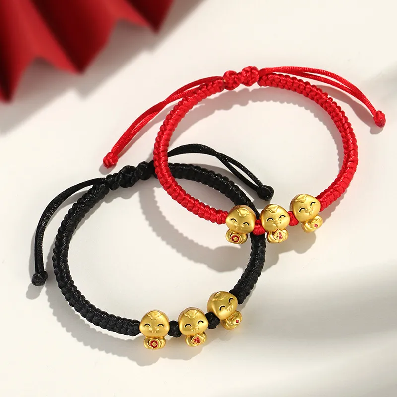 SHEPANEE Hand Braided String Copper Glue Drip Bracelets Unisex-7