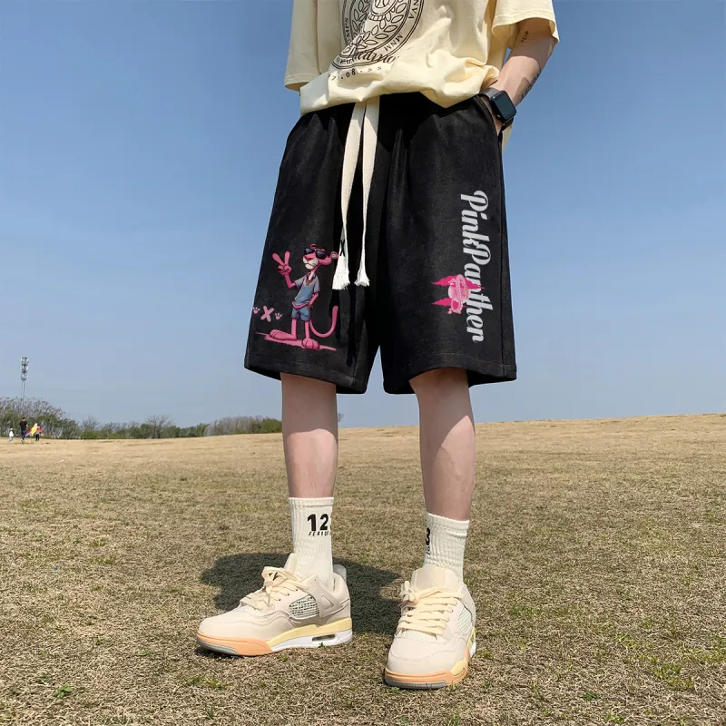 PINK PANTHER Casual Shorts Unisex-6