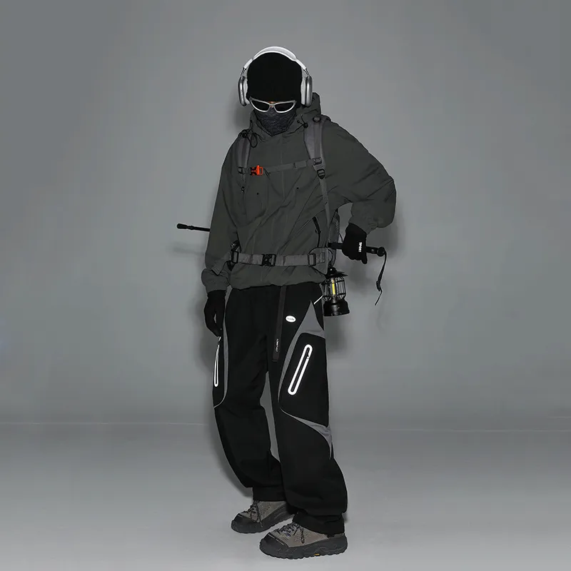 LOMBT Cargo Pants Unisex Black-3