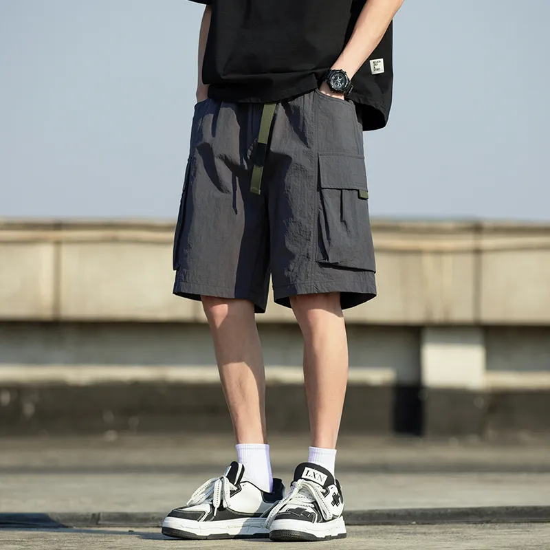 PUCCA Casual Shorts Unisex Apricot-17