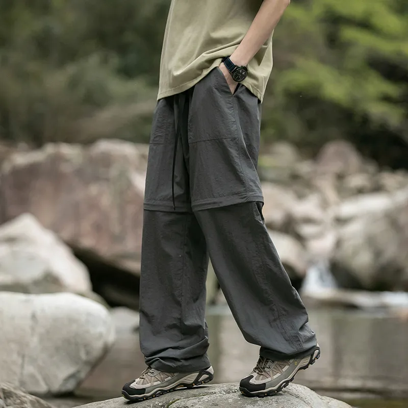 PUCCA Casual Pants Unisex Medium Gray-17