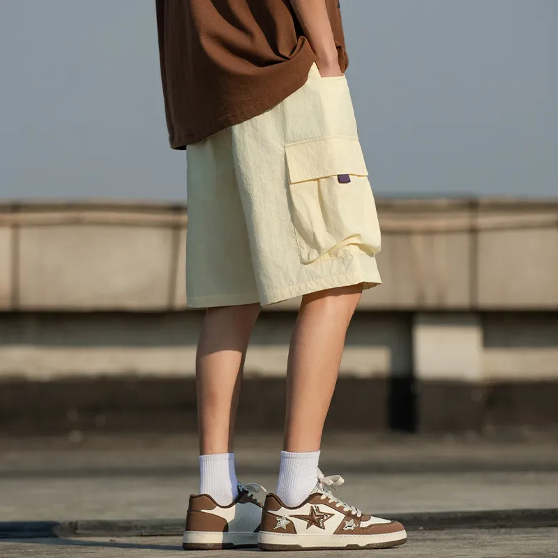 PUCCA Casual Shorts Unisex Apricot-9