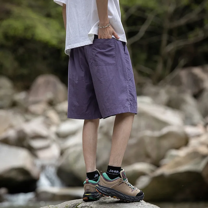 PUCCA Casual Shorts Unisex Purple-3