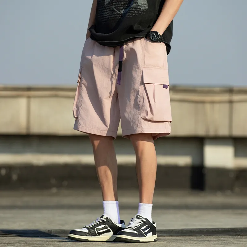 PUCCA Casual Shorts Unisex Apricot-22