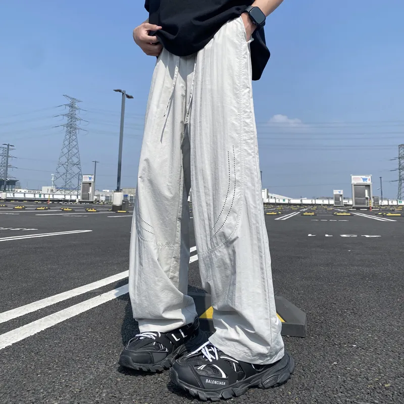 TESTUNG Casual Pants Unisex Black-3