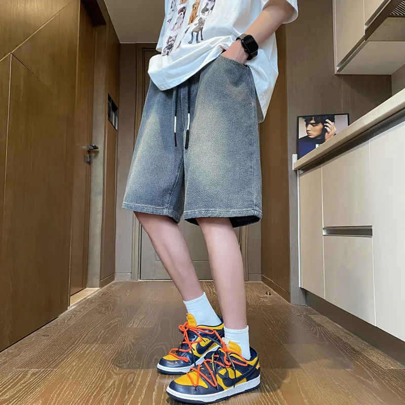 PUCCA Denim Shorts Unisex Vintage Blue-2