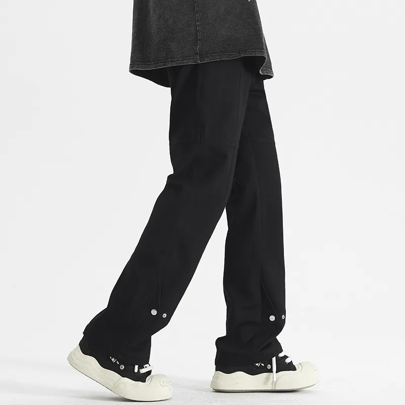 PAINT STAIN Casual Pants Unisex White-3