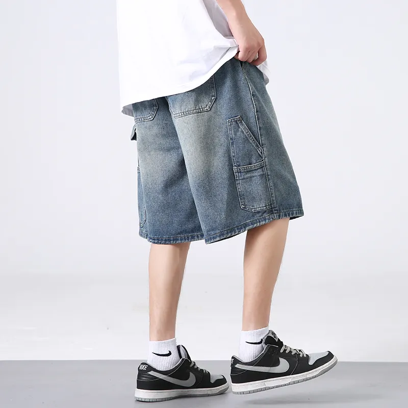 PUCCA Denim Shorts Unisex Dark Blue-4