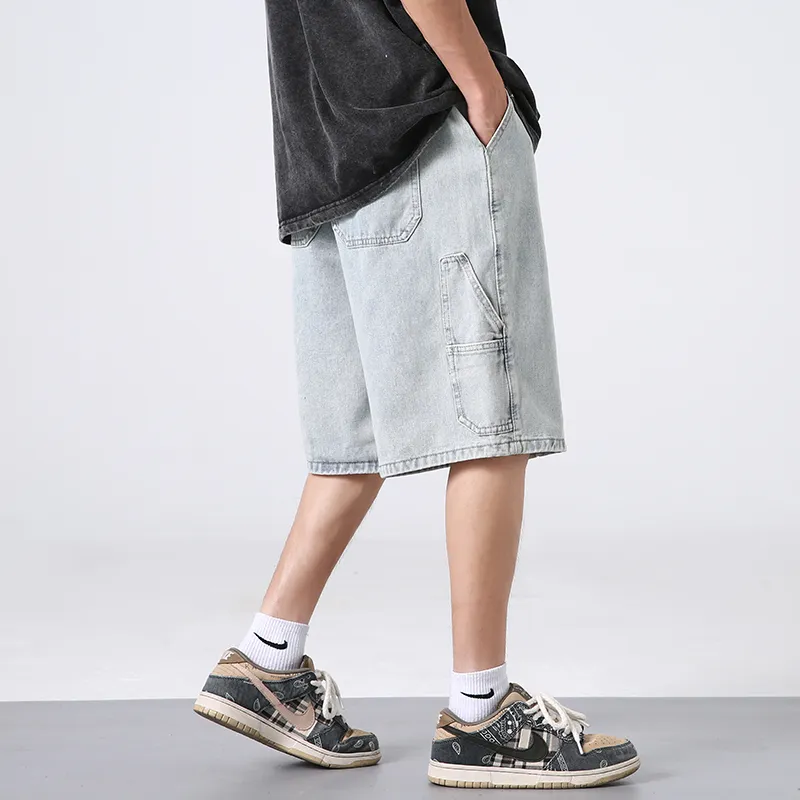 PUCCA Denim Shorts Unisex Dark Blue-9
