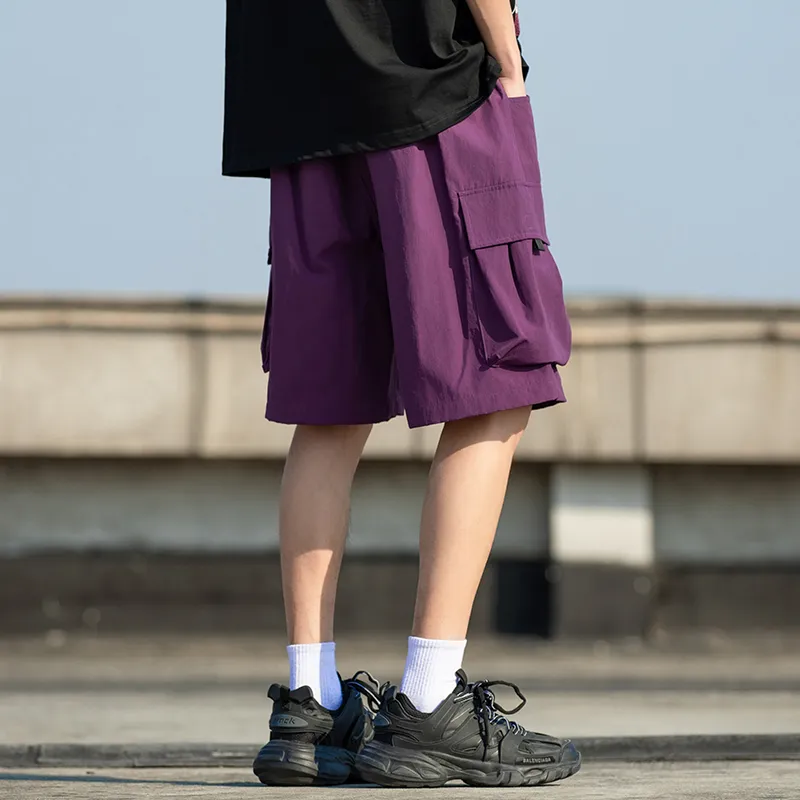 PUCCA Casual Shorts Unisex Apricot-29