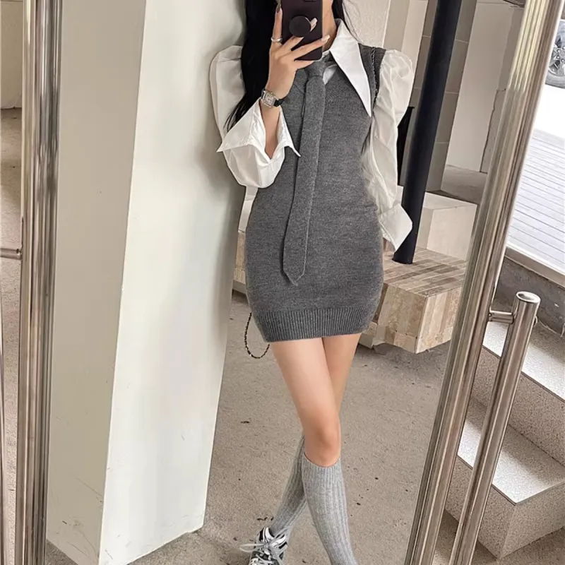 Adeworn Two Piece Skirt Sets Women's-6