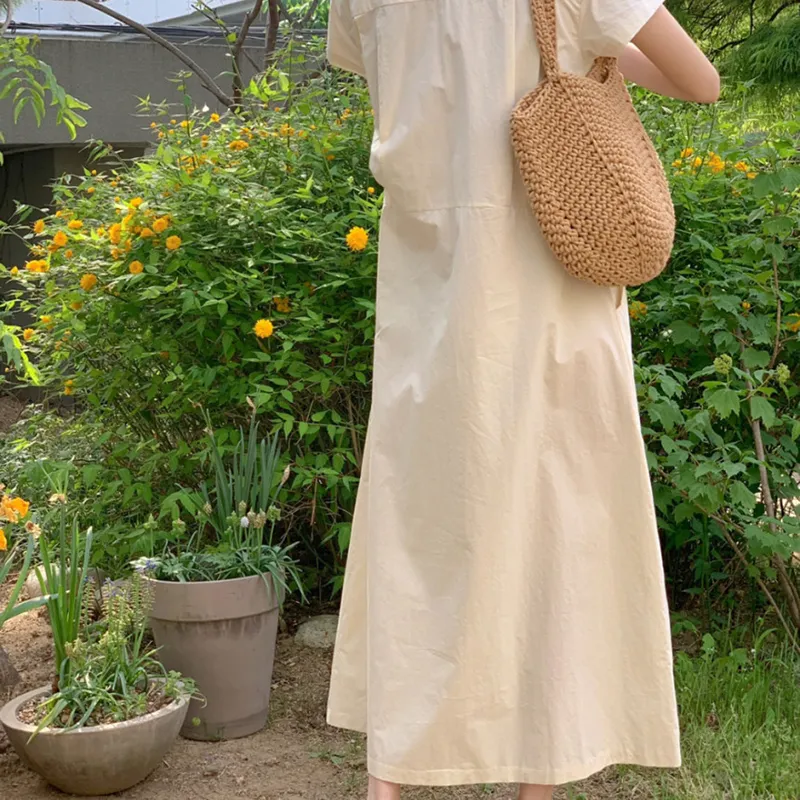 Adeworn Short Sleeved Dresses Women's-6