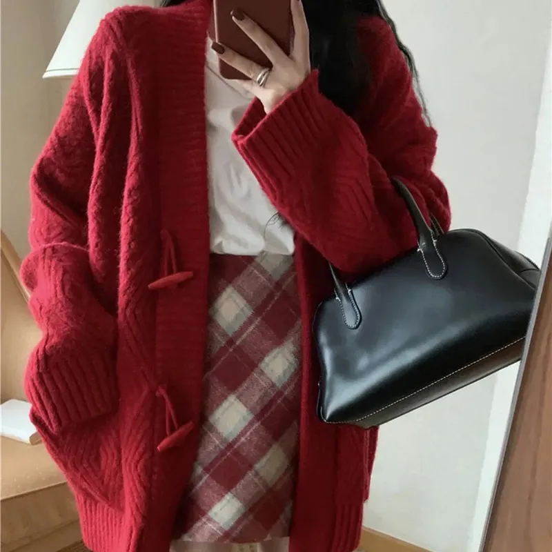 Adeworn Knitwear Women's Red-5
