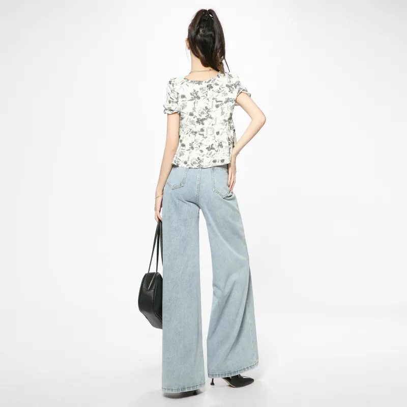 Adeworn Shirts Women's Ink Wash Print-2