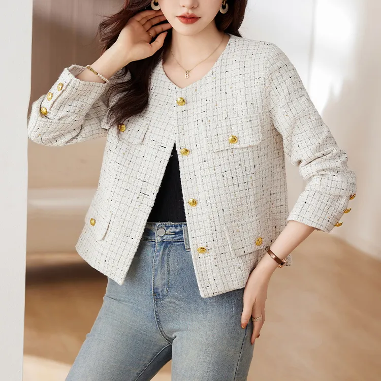 Adeworn Jackets Women's Apricot-5