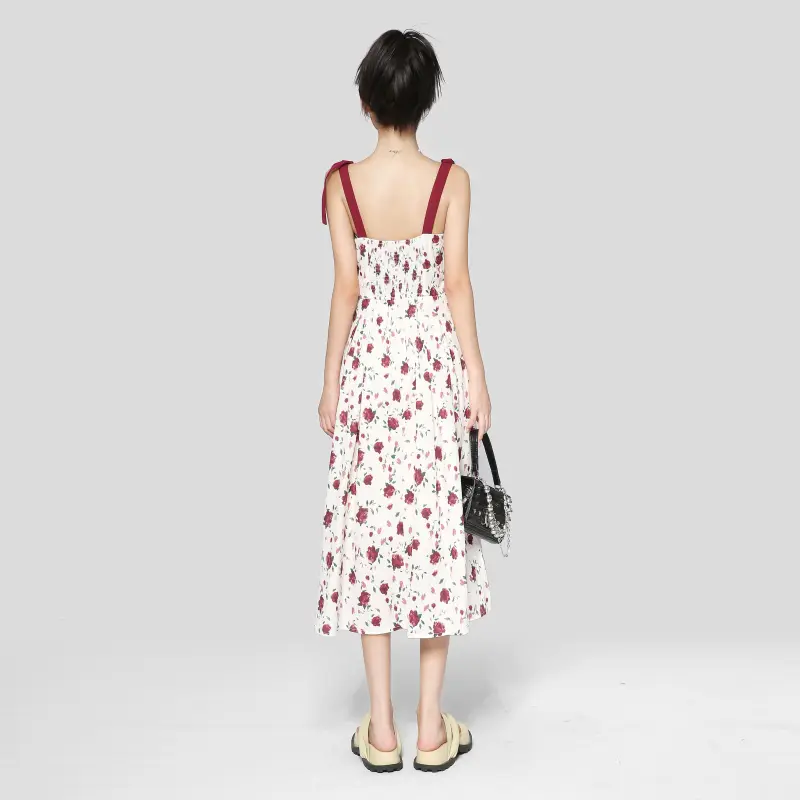 Adeworn Slip Dresses Women's White Floral-2