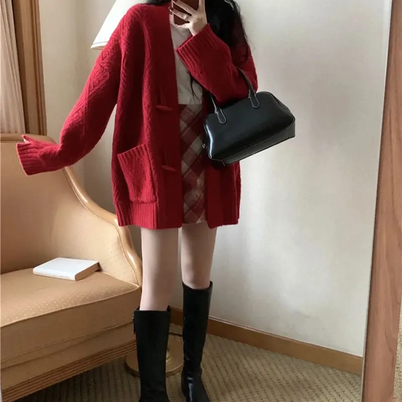Adeworn Knitwear Women's Red-2