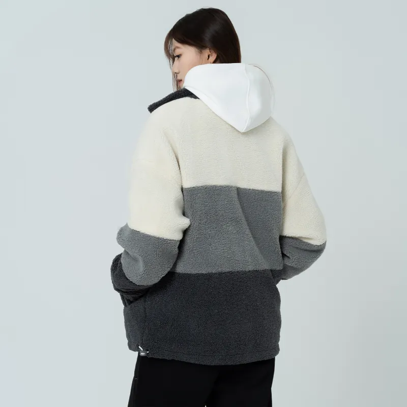 GROGNAK Panelled And Zippered Design Unisex Jacket-3