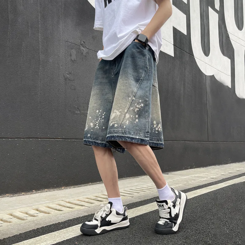 GROGNAK Denim Shorts Unisex Vintage Blue-2