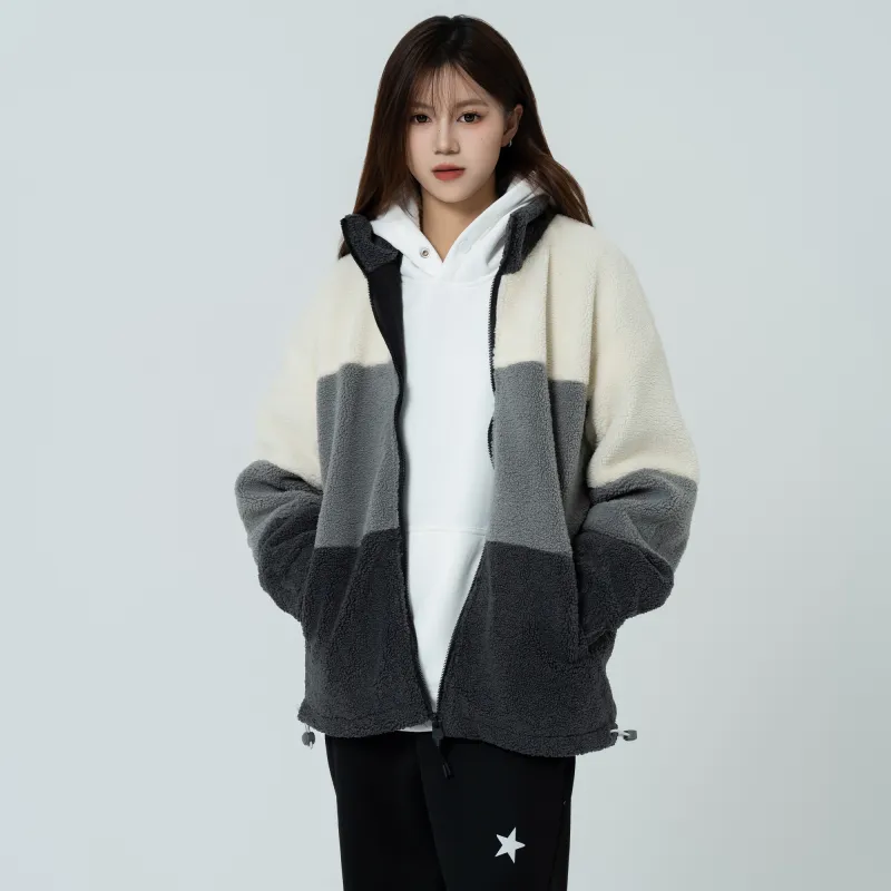 GROGNAK Panelled And Zippered Design Unisex Jacket-7