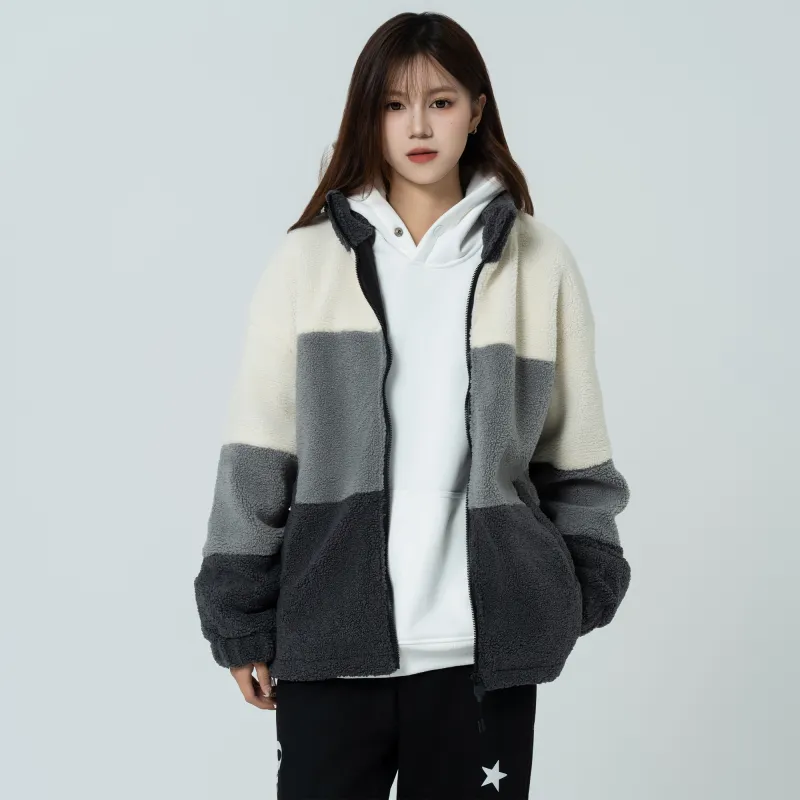 GROGNAK Panelled And Zippered Design Unisex Jacket-2