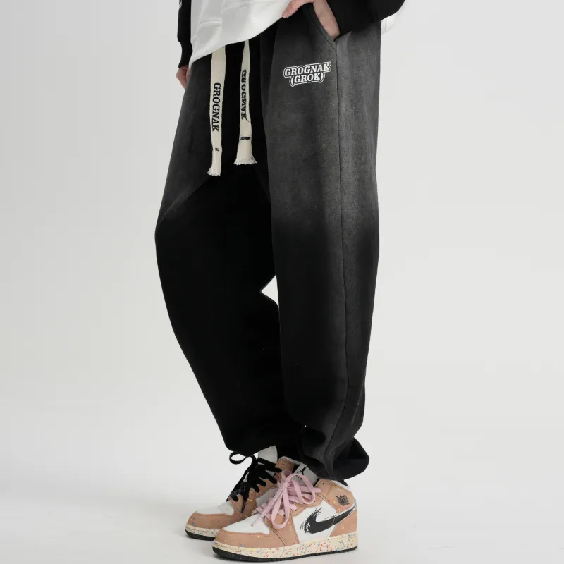 GROGNAK Knitted Sports Pants Unisex Black-4