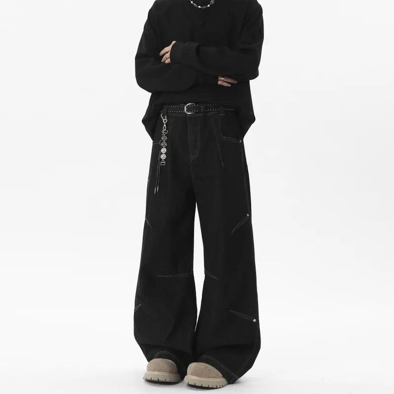 GROGNAK Jeans Unisex Black-1