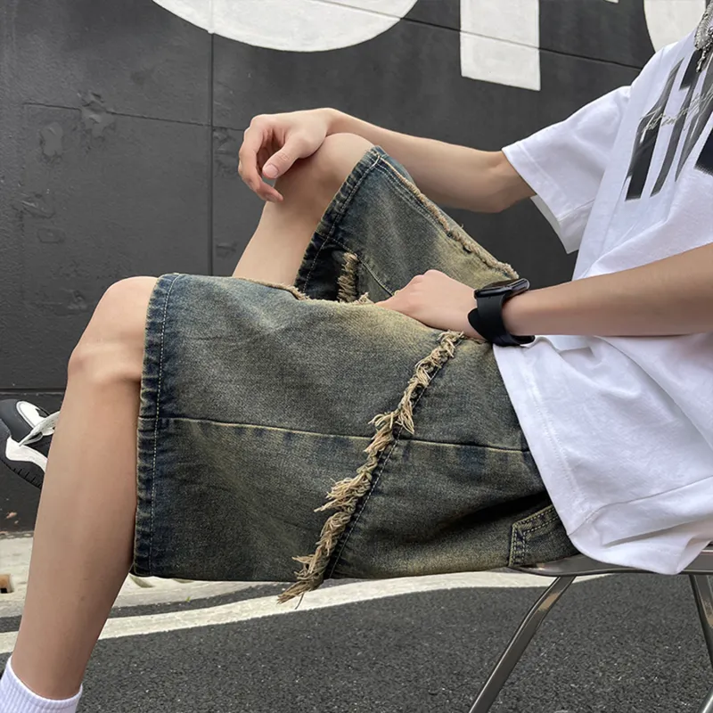 GROGNAK Denim Shorts Unisex Nano Yellow-3