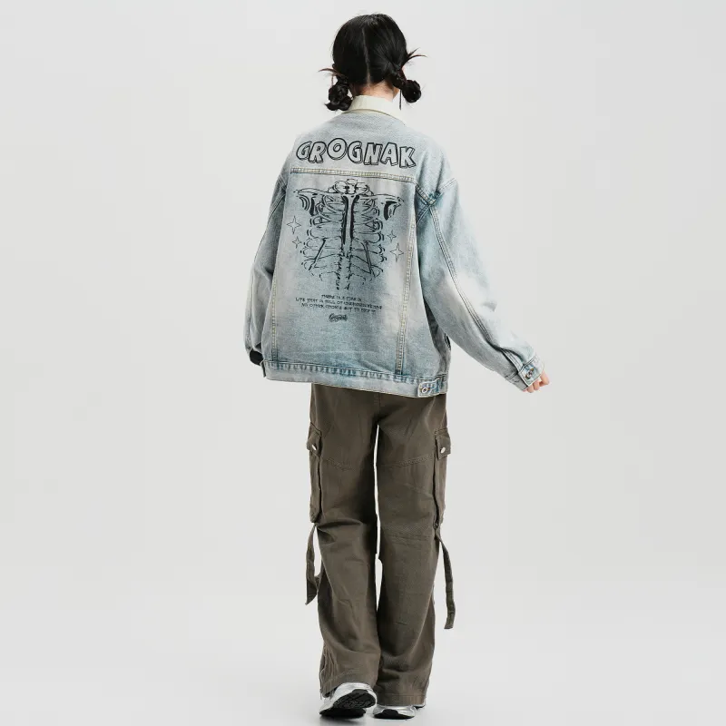 GROGNAK Denim Jackets Unisex-11