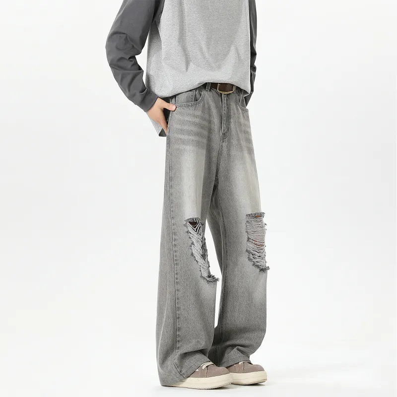 GROGNAK Jeans Unisex Light Gray-3