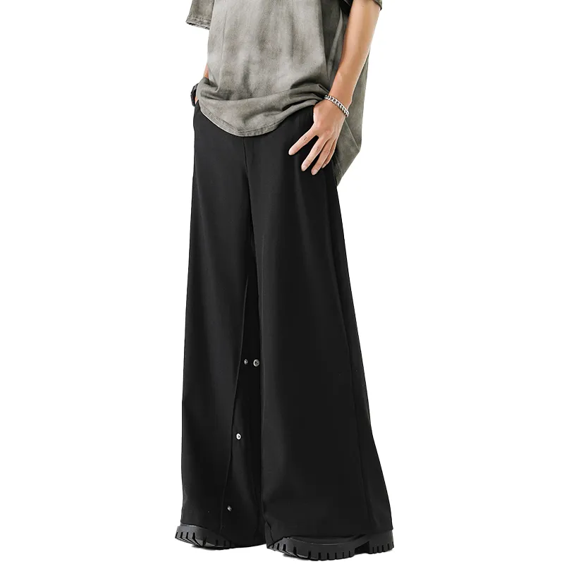 GROGNAK Casual Pants Unisex Black-1