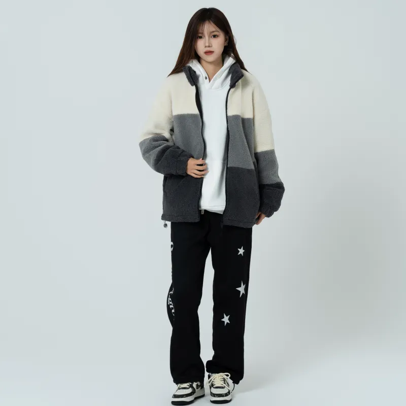 GROGNAK Panelled And Zippered Design Unisex Jacket-6