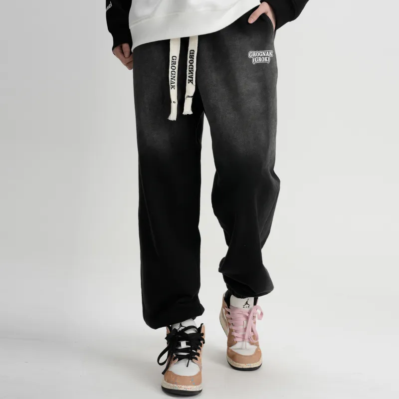 GROGNAK Knitted Sports Pants Unisex Black-2