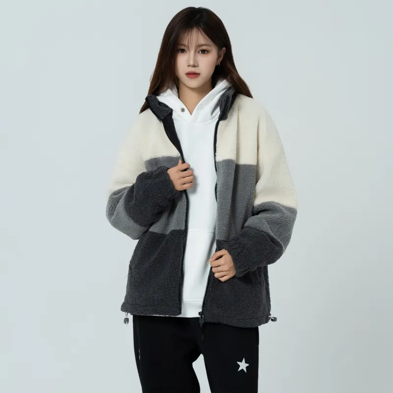 GROGNAK Panelled And Zippered Design Unisex Jacket-5