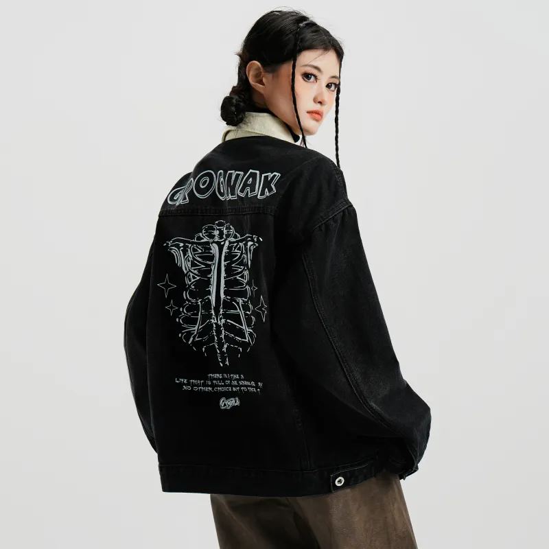 GROGNAK Denim Jackets Unisex-5