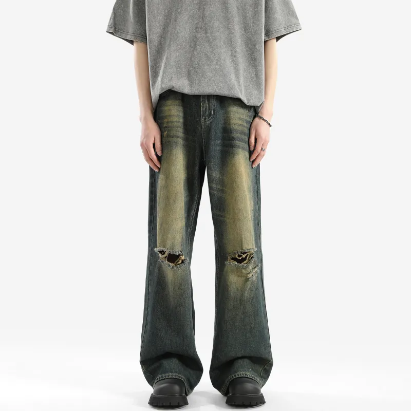 GROGNAK Jeans Unisex Vintage Blue-1