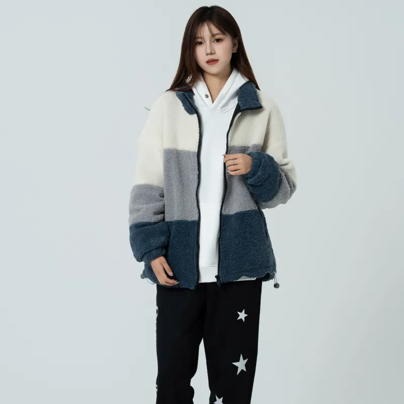 GROGNAK Panelled And Zippered Design Unisex Jacket-13