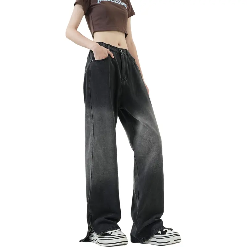 GROGNAK Jeans Unisex Black Gray Color-9