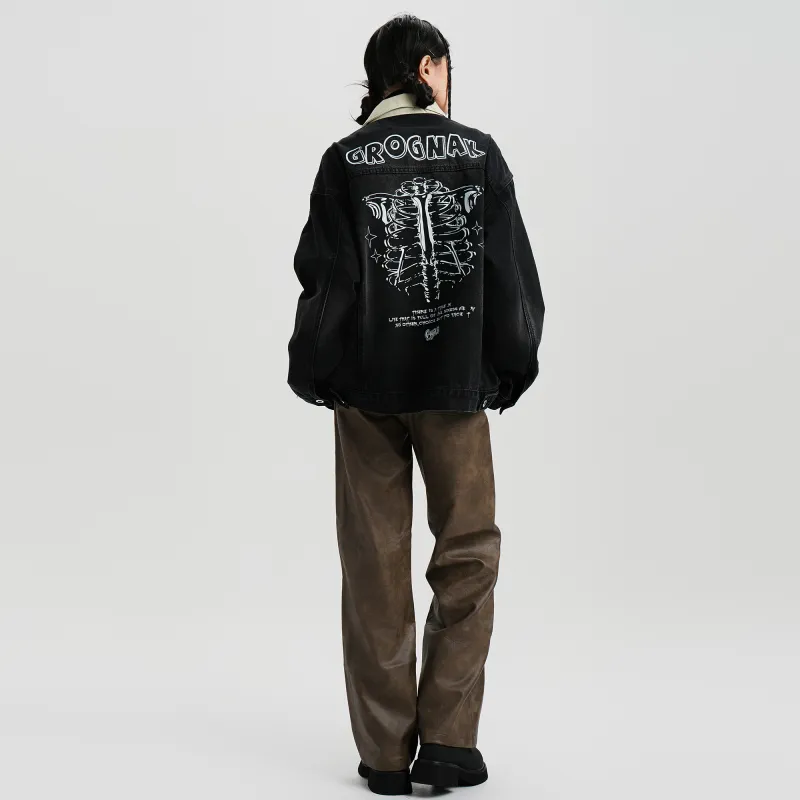 GROGNAK Denim Jackets Unisex-3